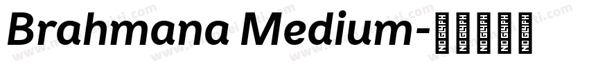 Brahmana Medium字体转换